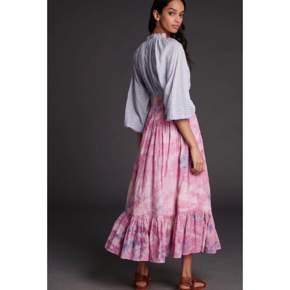 NWT ANTHROPOLOGIE ODESSA TIE-DYE MAXI SKIRT - Picture 2 of 13